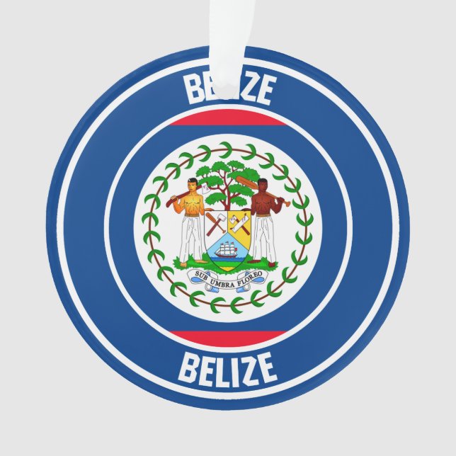 Belize RundEmblem Ornament (Vorderseite)