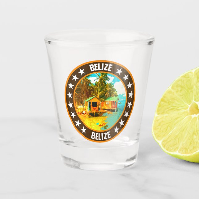 Belize Schnapsglas (Vorderseite)