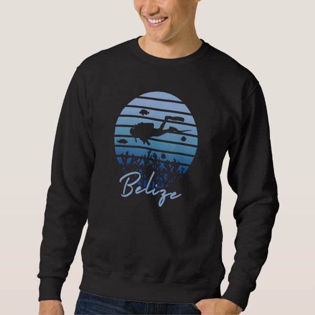 Belize Scuba Diving in der Karibik Sweatshirt (Vorderseite)