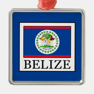 Belize Silbernes Ornament