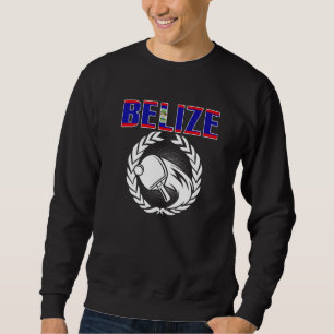 Belize Tischtennis Belizean Ping Pong Team Unters Sweatshirt