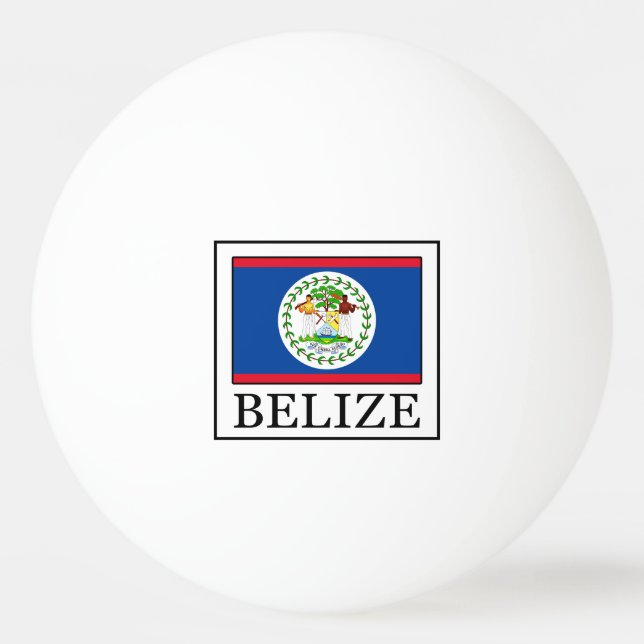 Belize Tischtennisball (Vorderseite)