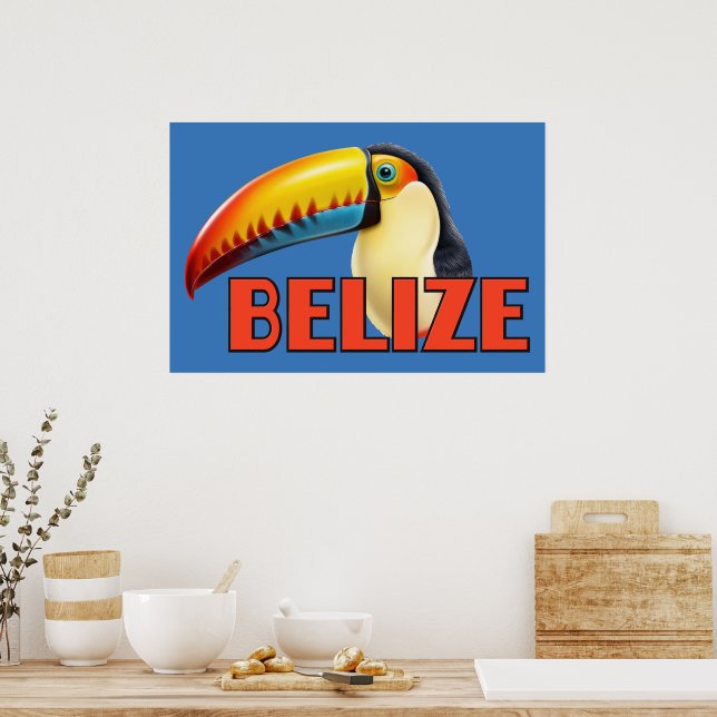 BELIZE Toucan Poster (Küche)