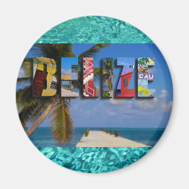 Belize Tropical Beach Blue Ocean Travel Fotos Magnet