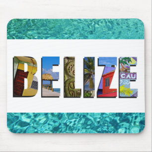 Belize Tropical Beach Blue Ocean Travel Fotos Mousepad