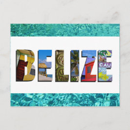 Belize Tropical Beach Blue Ocean Travel Fotos Postkarte
