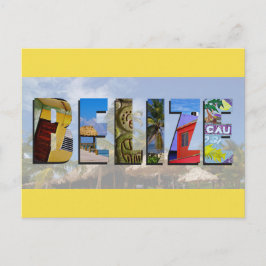 Belize Tropical Beach Blue Ocean Travel Fotos Postkarte
