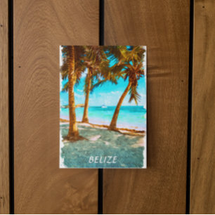 Belize Tropical Beach Postkarte