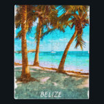 Belize Tropical Beach Puzzle<br><div class="desc">Das tropische Puzzle besticht durch die wunderschöne Landschaft und die Landschaft des berühmten Reiseziels Belize mit seinen atemberaubenden karibischen Stränden. Phantastische Reise-Souvenir und Geschenkidee für jeden Touristen.</div>
