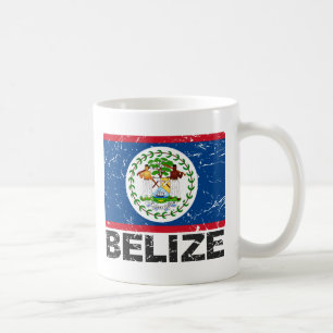 Belize Vintage-Flagge Tasse
