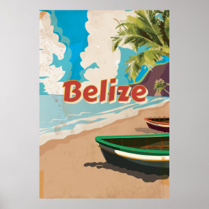 Belize Vintage-Reiseposter Poster
