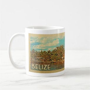 Belize Vintage Travel Kaffeetasse
