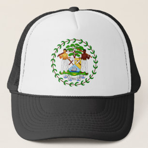 Belize-Wappen Hut Truckerkappe