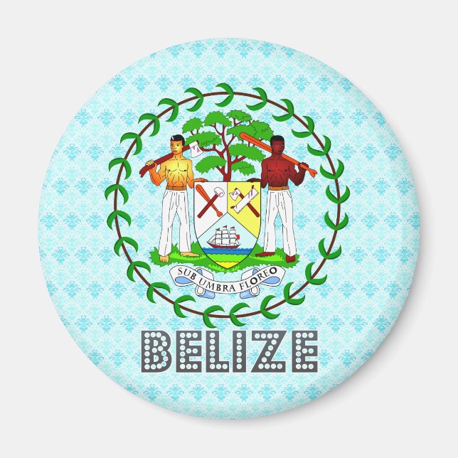 Belize-Wappen Magnet (Vorne)