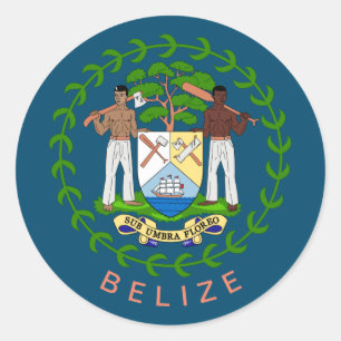 Belize-Wappen Runder Aufkleber