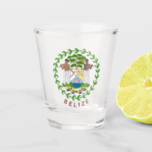 Belize-Wappen Schnapsglas