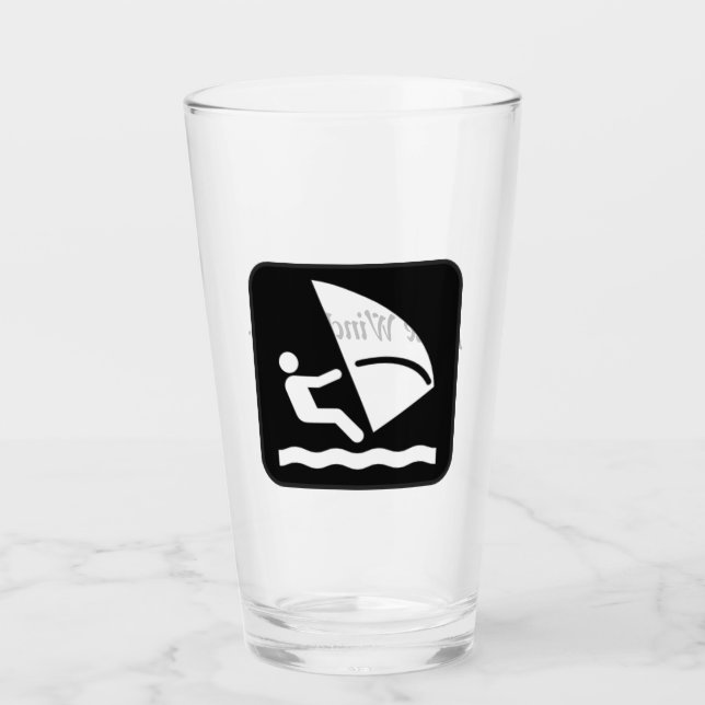 Belize Windsurfing (Ambergris, Caulker, Caye) Glas (Vorderseite)