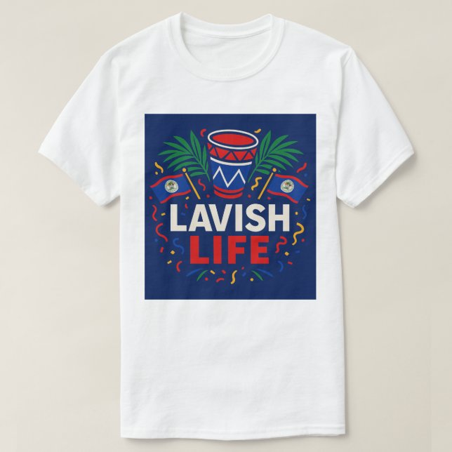 Belizean Carnival Edition Luxuriöses Shirt (Design vorne)