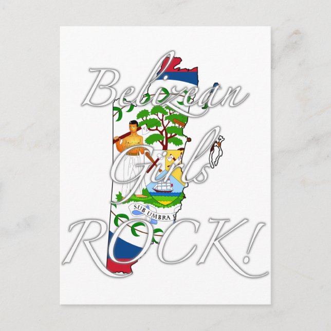 Belizean Girls Rock! Postkarte (Vorderseite)