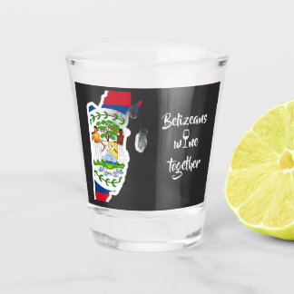 Belizeans Wine Together Liquor Shot Glass Schnapsglas