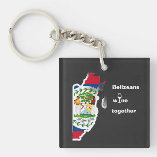 Belizeans Wine Together Shirt Schlüsselanhänger