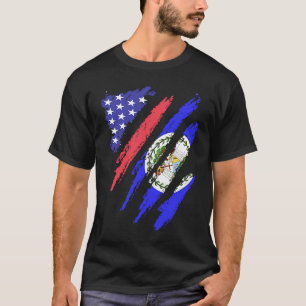 Belizer American Patriot Grown Heart Flag Streifen T-Shirt