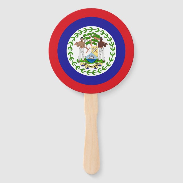 Belizische Flagge Fächer (Vorderseite)