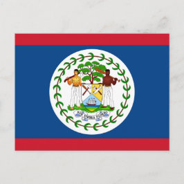 Belizische Flagge, Flagge von Belize Postkarte