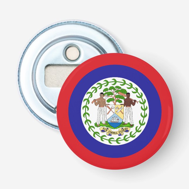 Belizische Flagge Flaschenöffner (Vorderseite)
