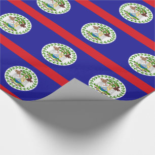 Belizische Flagge Geschenkpapier