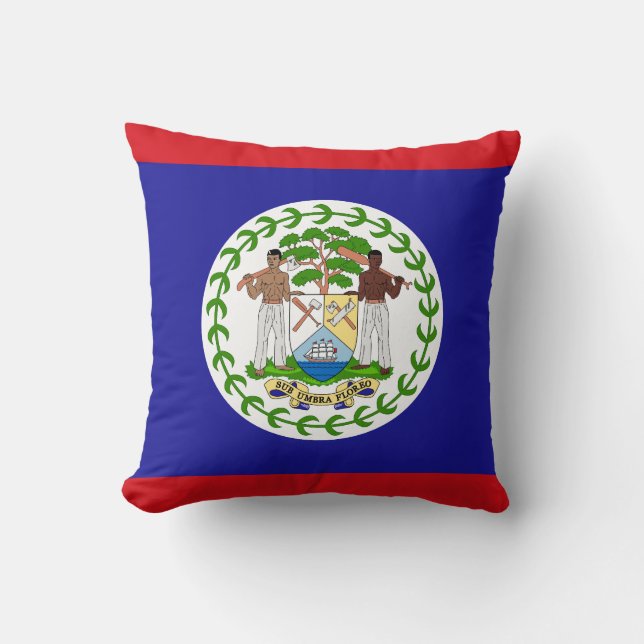 Belizische Flagge Kissen (Vorderseite)