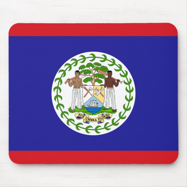 Belizische Flagge Mousepad (Vorne)
