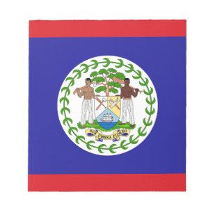 Belizische Flagge Notizblock