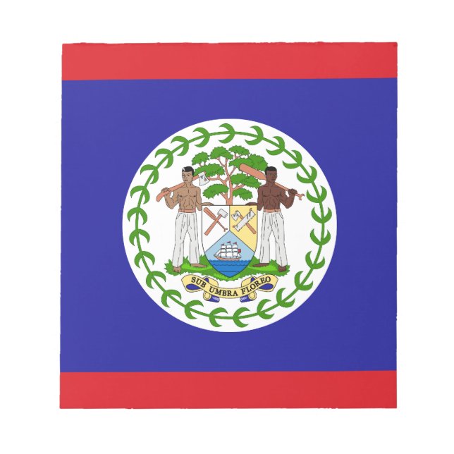 Belizische Flagge Notizblock (Vorderseite)