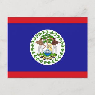 Belizische Flagge Postkarte