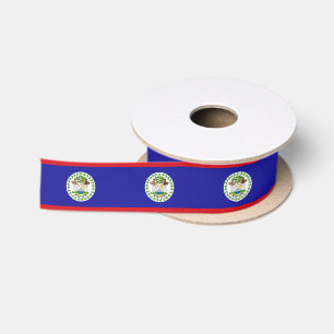 Belizische Flagge Satinband