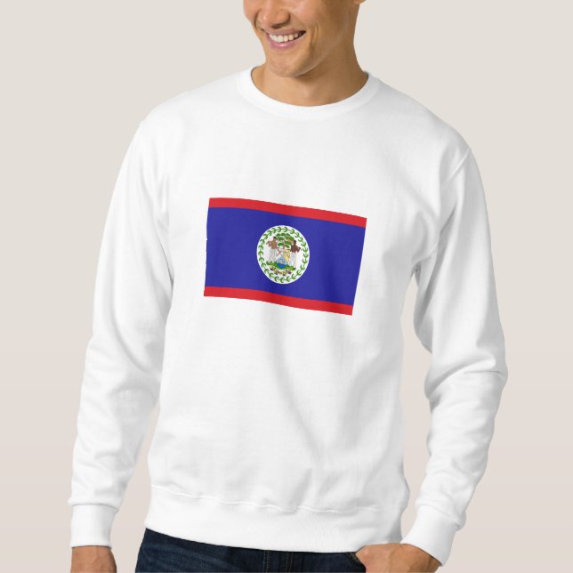 Belizische Flagge Sweatshirt (Vorderseite)