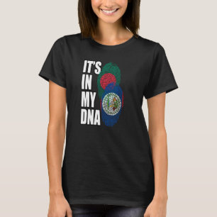 Belizisches und bangladeschisches DNA-Flaggengebie T-Shirt