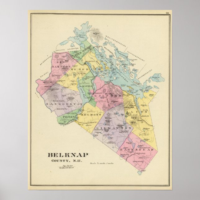 Belknap Landkreis, NH Poster (Vorne)