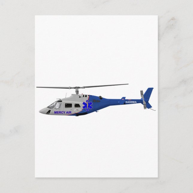 Bell 230 EMS Postkarte (Vorderseite)