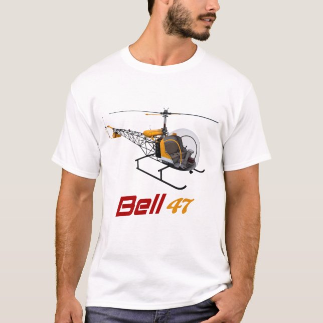 Bell 47 Hubschrauber, Glocke 47 g, Glockengelenk 4 T-Shirt (Vorderseite)