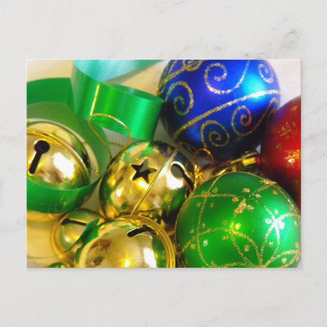 Bell, Balls and Ribbons Postcard Postkarte (Vorderseite)