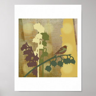 "Bell Blume Bird" Poster
