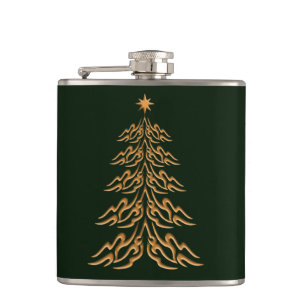 Bell Christmas Tree Flask Flachmann