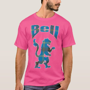 Bell Clan Kilt Tartan Lion Namesake Scottish T-Shirt