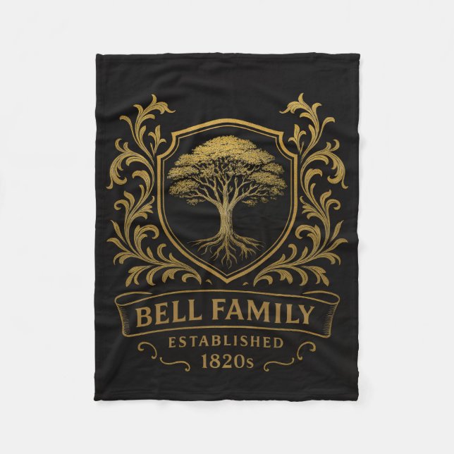Bell-Familien-Decke Fleecedecke (Vorderseite)