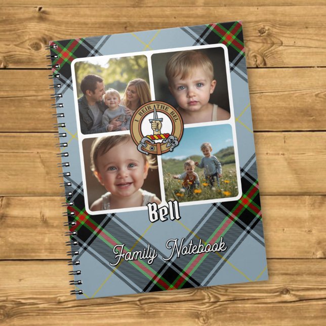 Bell-Familien-Foto-Collage Notizblock (Von Creator hochgeladen)