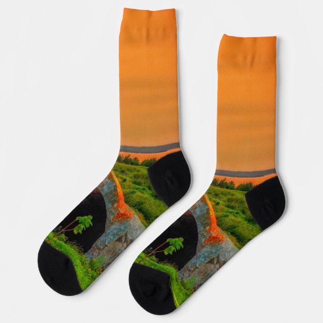 Bell Island Mine Kragen Socken (Linkes Detail)