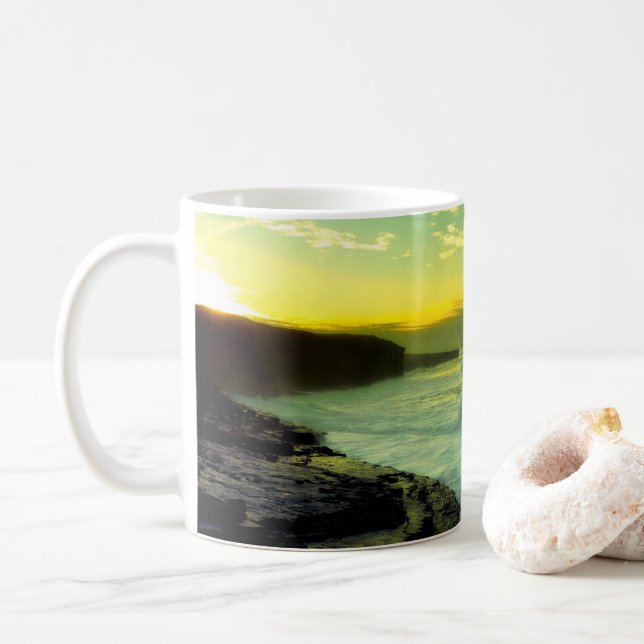 Bell island Sunset mug Kaffeetasse (Mit Donut)