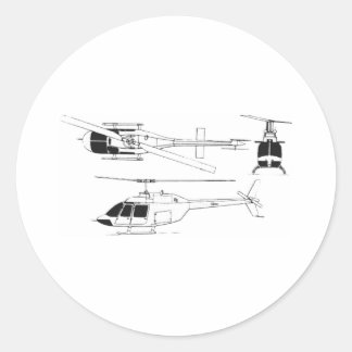 Bell Jet Ranger / TH- Runder Aufkleber